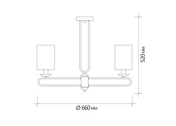 Подвесная люстра Escada Eclipse 10166/5PL Brass