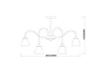 Подвесная люстра Escada Cobra 1147/8P