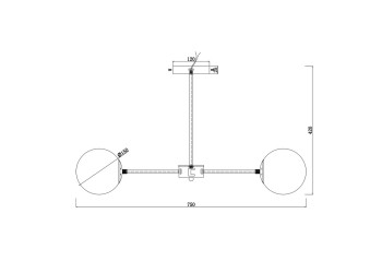 Подвесная люстра Escada ETHEREAL 2110/6P Nickel