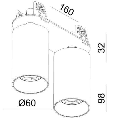 Встраиваемый спот Italline DANNY FR2 white, купить в Минске по самой низкой цене