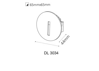 Встраиваемый светодиодный светильник Italline DL 3034 black