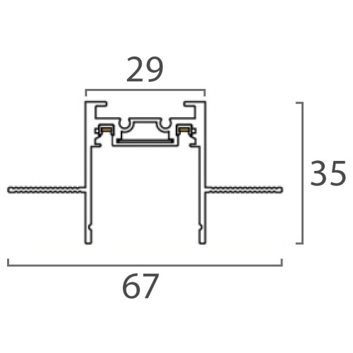 Шинопровод магнитный встраиваемый Italline Kreator IT09-9021 black tube, купить в Минске по самой низкой цене
