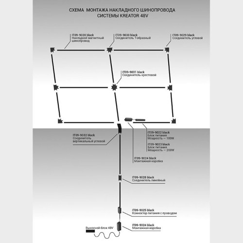 Блок питания Italline Kreator IT09-9022 black, купить в Минске по самой низкой цене