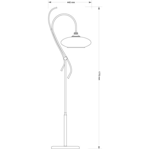 Напольный светильник KUTEK San Marino Klosz SAN-LS-1(Z)CR, купить в Минске по самой низкой цене