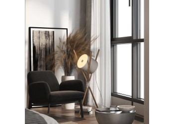 Торшер Loft IT Bobbin 10245F White