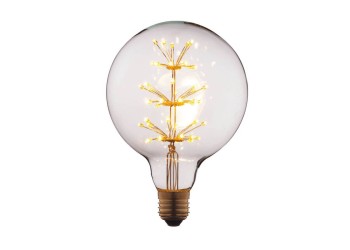 Лампа светодиодная филаментная E27 3W прозрачная G12547LED