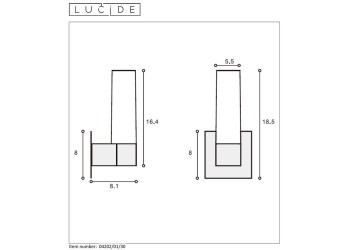 Подсветка для зеркал Lucide Jesse 04202/01/30