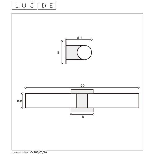 Подсветка для зеркал Lucide Jesse 04202/02/30, купить в Минске по самой низкой цене