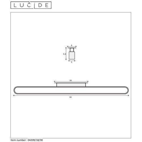 Подсветка для зеркал Lucide Madelon 04209/18/30, купить в Минске по самой низкой цене