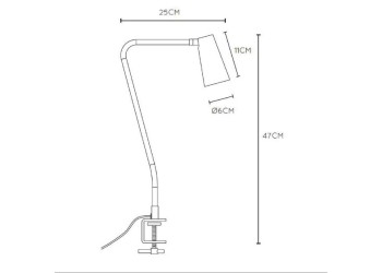 Настольная лампа Lucide Bastin 05536/01/66