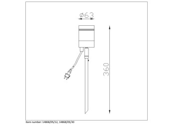 Ландшафтный светодиодный светильник Lucide Arne-Led 14868/05/12