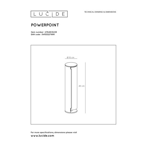 Энергетическая стойка Lucide Powerpoint 27849/12/29, купить в Минске по самой низкой цене