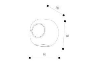 Уличный настенный светодиодный светильник Lucide Yupla 27880/08/30