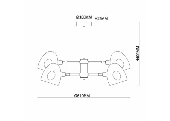 Потолочная люстра Rivoli Camila 4034-304 Б0044511