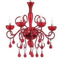 Люстра Ideallux LILLY SP5 ROSSO 073453