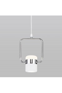 Подвесной светодиодный светильник Eurosvet Oskar 50165/1 LED хром/белый