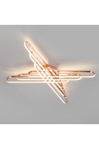Потолочный светодиодный светильник Eurosvet 90133/6 розовое золото