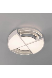 Потолочный светодиодный светильник Eurosvet Target 90181/1 белый/серебро