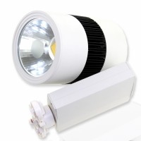 Светодиодный светильник трековый 4L-50WB (220V, 50W, бело-черный корпус, трехфазный) 63066