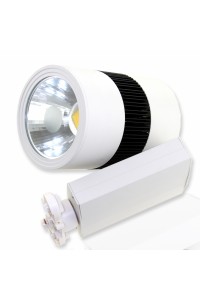 Светодиодный светильник трековый 4L-50WB (220V, 50W, бело-черный корпус, трехфазный) 63066