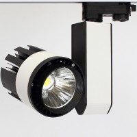 Светодиодный светильник трековый GDD-145-30BW-4L (220V, 30W, черно-белый корпус, трехфазный) 63071