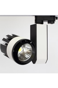 Светодиодный светильник трековый GDD-145-30BW-4L (220V, 30W, черно-белый корпус, трехфазный) 63071