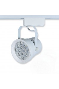 Трековый светодиодный светильник Track-36 (220V, белый корпус, 12W, однофазный) 70091
