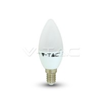 Светодиодная лампа V-TAC 4 ВТ, 320LM, свеча, Е14, 6000К