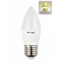 Светодиодная лампа V-TAC 5,5 ВТ, 470LM, свеча, Е27, 2700К