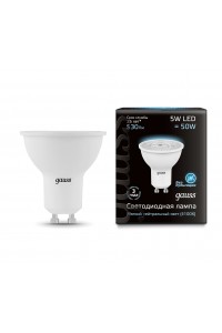 Светодиодная лампа Gauss LED MR16 GU10 5W 530lm 4100K 1/10/100