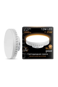 Светодиодная лампа Gauss LED A60 12W E27 1150lm 3000K 1/10/50