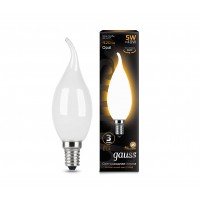 Светодиодная лампа Gauss LED Filament СА37 OPAL E14 5W 420lm 2700К 1/10/50