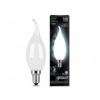 Светодиодная лампа Gauss LED Filament СА37 OPAL E14 5W 450lm 4100К 1/10/50