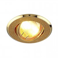 Встраиваемый светильник Elektrostandard 611 MR16 GD золотой блеск/золото 4607176196566