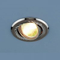 Встраиваемый светильник Elektrostandard 704 CX MR16 GU/SL черный/серебро 4690389003431