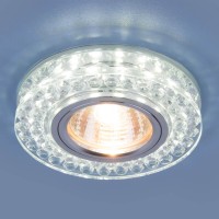 Встраиваемый светильник Elektrostandard 8381 MR16 CL/SL прозрачный/серебро 4690389098345
