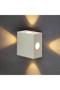 Уличный настенный светодиодный светильник Elektrostandard 1601 Techno LED Kvatra белый 4690389116391
