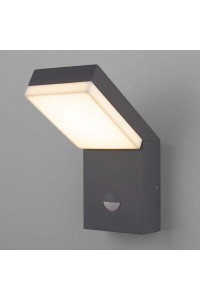 Уличный настенный светодиодный светильник Elektrostandard Sensor 1541 Techno Led серый a053947