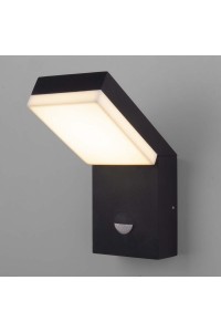 Уличный настенный светодиодный светильник Elektrostandard Sensor 1541 Techno Led черный a053946