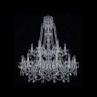 Подвесная люстра Bohemia Ivele 1411/12+6/300/XL-99/2d/Ni