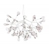 Подвесная светодиодная люстра Crystal Lux Evita SP63 White/Transparent