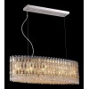 Подвесной светильник Crystal Lux Lirica SP10 L900 Chrome/Gold-Transparent