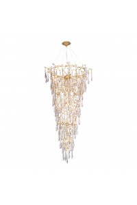 Подвесная люстра Crystal Lux Reina SP34 D1200 Gold Pearl