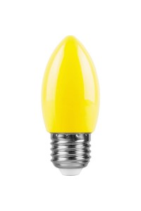 Лампа светодиодная Feron E27 1W желтая LB-376 25927