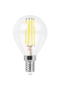 Лампа светодиодная филаментная Feron E14 9W 2700K Шар Прозрачная LB-509 38001
