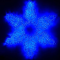 Светодиодная фигура Ardecoled Снежинка ARD-Snowflake-M1-940X940-648Led Blue 025304
