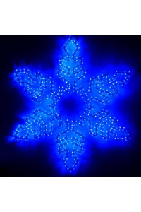 Светодиодная фигура Ardecoled Снежинка ARD-Snowflake-M1-940X940-648Led Blue 025304