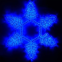 Светодиодная фигура Ardecoled Снежинка ARD-Snowflake-M2-940X940-576Led Blu 025305