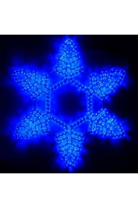Светодиодная фигура Ardecoled Снежинка ARD-Snowflake-M2-940X940-576Led Blu 025305
