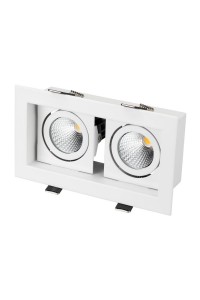 Встраиваемый светодиодный светильник Arlight CL-Kardan-S180x102-2x9W White 024128